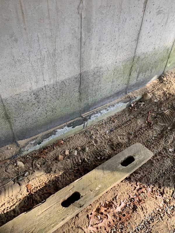 Exposed Foundation Footing Due to Soil Erosion