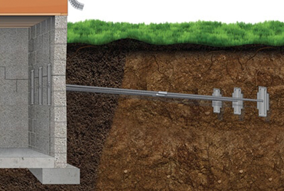 Wall anchors install diagram