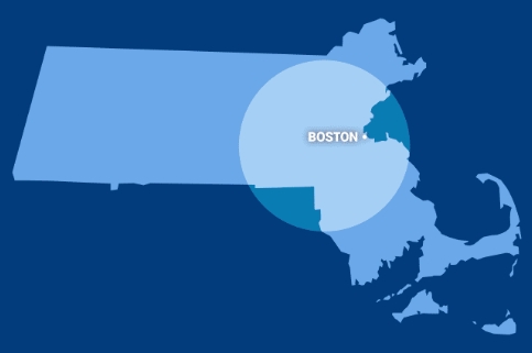 Massachusetts state outline