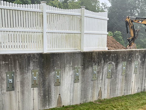 corrections made to support wall in rhode island